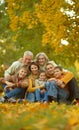 Big family having fun Royalty Free Stock Photo