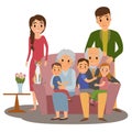 Big Family set Royalty Free Stock Photo