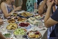 Dinner, family, table, feast, food, gathering, group, meal, party, people, celebration, Birthday, Thanksgiving, Christmas, New Yea