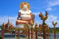 Big fat buddha smiling statue