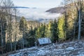 Big Fatra mountains and Turiec basin, Slovakia, inverse weather scene