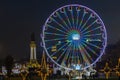 Big ferris wheel on a Christmas fair in Lisbon