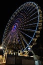 Big ferris wheel with night time, in Essen, Germany Royalty Free Stock Photo
