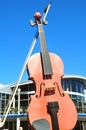 The Big Fiddle in Port of Sydney, Nova Scotia, Canada.