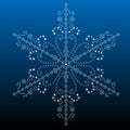 Big filigree detailed snowflake