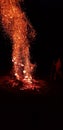 Big fire night Royalty Free Stock Photo