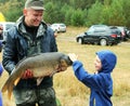 Big fish caught by angler