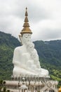 Big five white buddha at Wat Pha Sorn Kaew also is a Buddhist mo