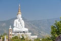 Big five white buddha at Wat Pha Sorn Kaew Royalty Free Stock Photo