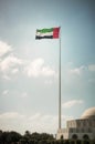 Big flag of UAE Royalty Free Stock Photo