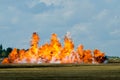 Big flame explosion Royalty Free Stock Photo