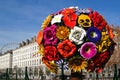 Big flower in Lyon Royalty Free Stock Photo