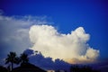 Big, fluffy, billowy cumulus clouds