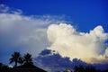 Big, fluffy, billowy cumulus clouds