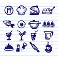 food icons set