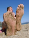 Big foot Royalty Free Stock Photo