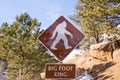 Big Foot Crossing Sign Royalty Free Stock Photo