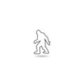 Big foot icon with shadow