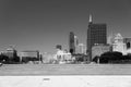 Big fountain in Chicago Downtown in a summer Royalty Free Stock Photo