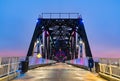 Big Four Bridge across Ohio River between Louisville, Kentucky and Jeffersonville, Indiana Royalty Free Stock Photo