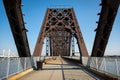 Big Four Bridge across Ohio River at Waterfront Park between Louisville, Kentucky and Jeffersonville, Indiana Royalty Free Stock Photo