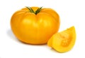 Big fresh yellow tomato. Royalty Free Stock Photo