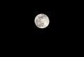 Big full moon on the absolutely black sky Royalty Free Stock Photo