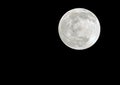 Big Full Moon on the dark Royalty Free Stock Photo