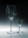 Big Glass Small Glass Royalty Free Stock Photo