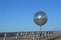 Big glitter ball on Blackpool Promenade