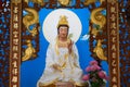 Big of god guanyin statue in China temple.