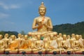 Big golden buddha statue