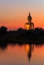 Big golden buddha statue, Thailand Royalty Free Stock Photo