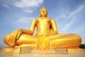 The Big Golden Buddha Statue Of Wat Moung In Angthong Province,