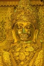 Big golden Mahamuni Buddha statue Royalty Free Stock Photo