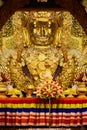 Big Golden Mahamuni Buddha statue in Mandalay Royalty Free Stock Photo