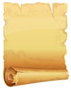 Big golden scroll of parchment