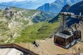 Big gondola in the Swiss Alps in the summer Royalty Free Stock Photo