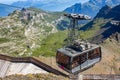 Big gondola in the Swiss Alps in the summer Royalty Free Stock Photo