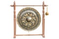 Big Gong with stand Royalty Free Stock Photo