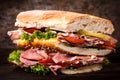 Big gourmet sandwich
