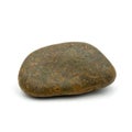 Big granite rock stone, isolated on the white background Royalty Free Stock Photo