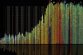 Big graph. Data manipulation concept. Beautiful colorful illustration. style. Generative AI