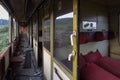 Inside the abandoned trains