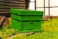 Big green bee hive