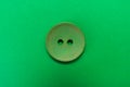Big green button isolated on a green background. Royalty Free Stock Photo