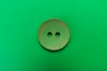 Big green button isolated on a green background. Royalty Free Stock Photo