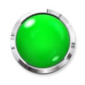 Big green button Royalty Free Stock Photo