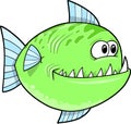 Big Green fish Vector