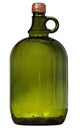 Big green glass wine bottle Royalty Free Stock Photo